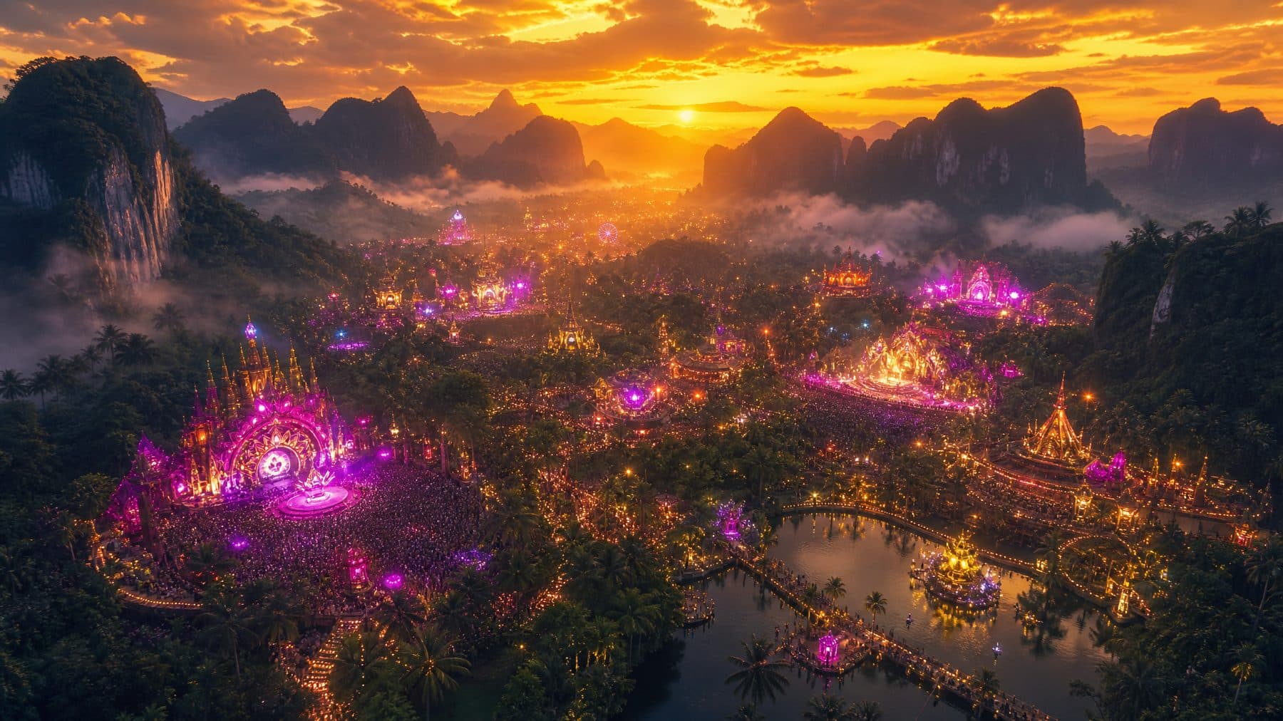 Wisdom Valley — площадка фестиваля в тропической долине